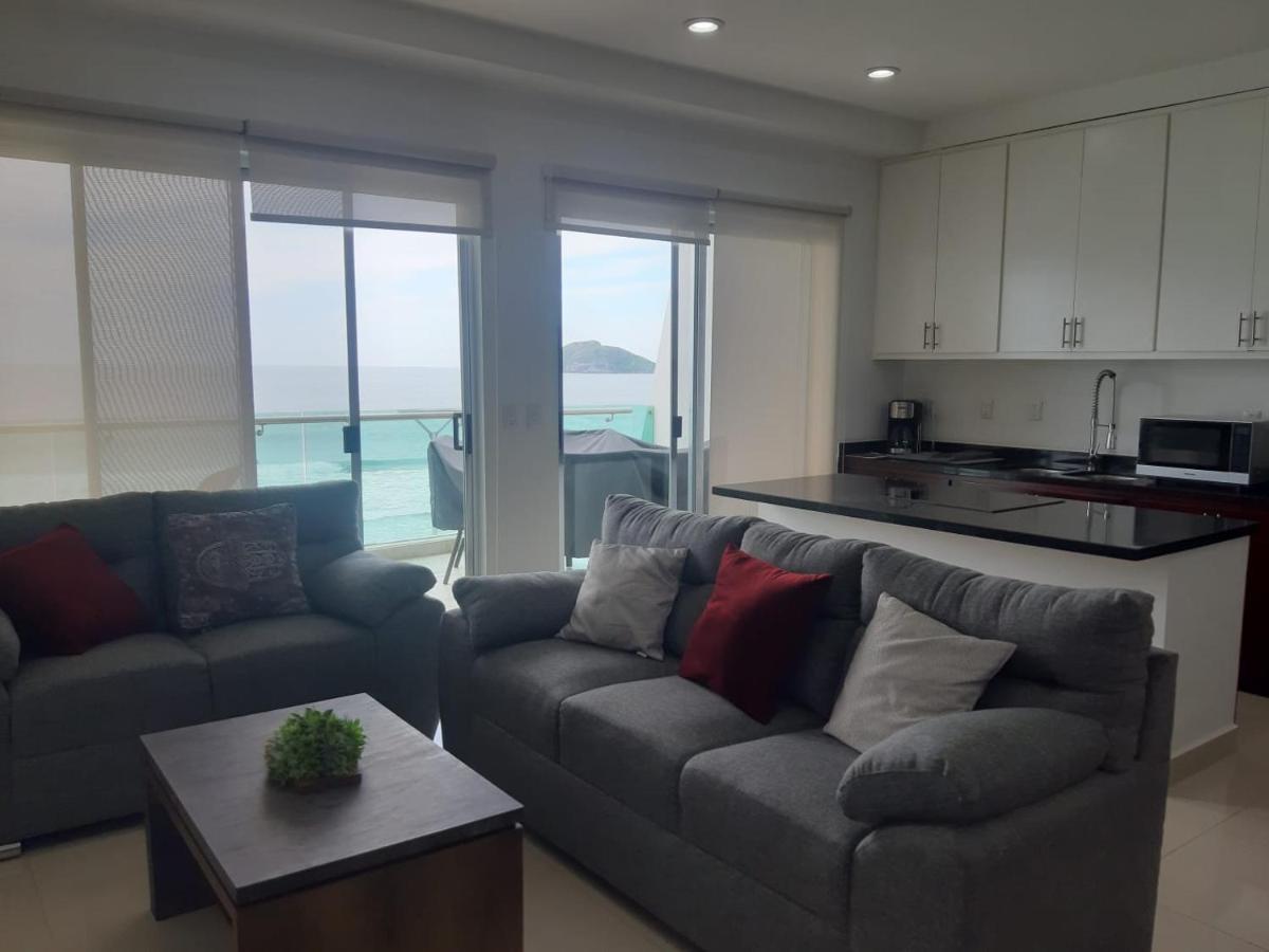 Hermoso Y Moderno Departamento Frente Al Malecon Con Preciosa Vista Al Mar 마사틀란 외부 사진