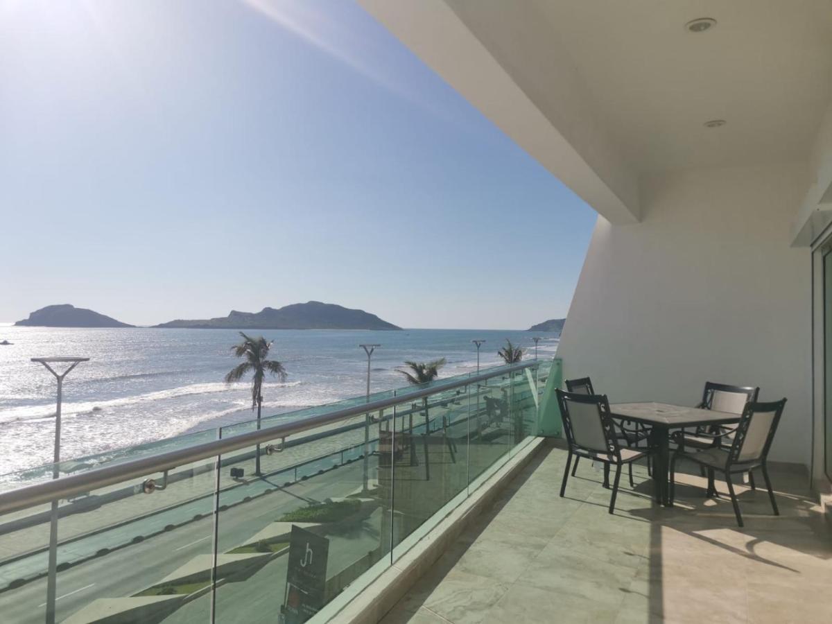 Hermoso Y Moderno Departamento Frente Al Malecon Con Preciosa Vista Al Mar 마사틀란 외부 사진